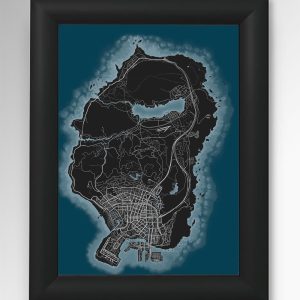 تابلو نقشه GTA V