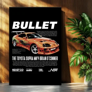 قاب شاسی ماشین Toyota supra کد0123