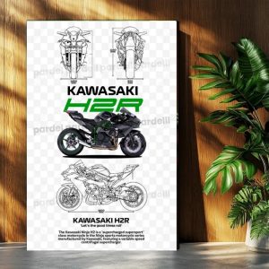 تابلوشاسی موتورسنگین Kawasaki H2r کد۰۱۱s