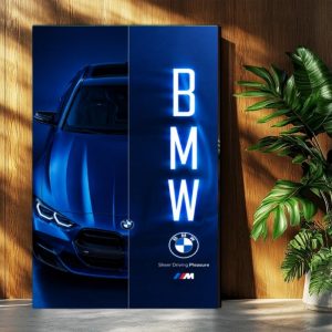 تابلوشاسی BMW طرح نئونی مناسب اطاق جوان
