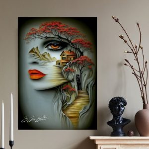 تابلو شاسی تزئینی مناسب هال و پذیرایی  کد ۰۲۱