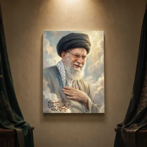 تابلو شاسی رهبر قائد شهید ایت الله  خامنه ای کد ۵۶۰پ